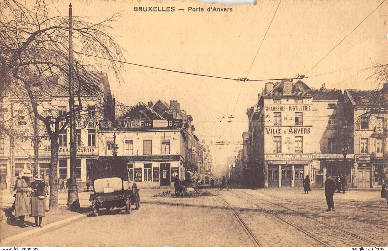 CPA BELGIQUE / BRUXELLES / PORTE D'ANVERS