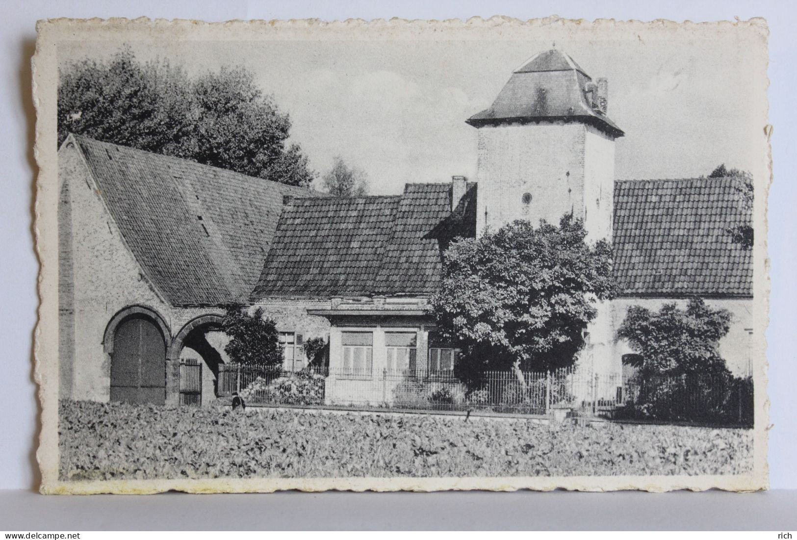 CPA  Belgique - Chièvres - Ferme de Calbreuce (Propriété de Mr Auguste Criquelion)