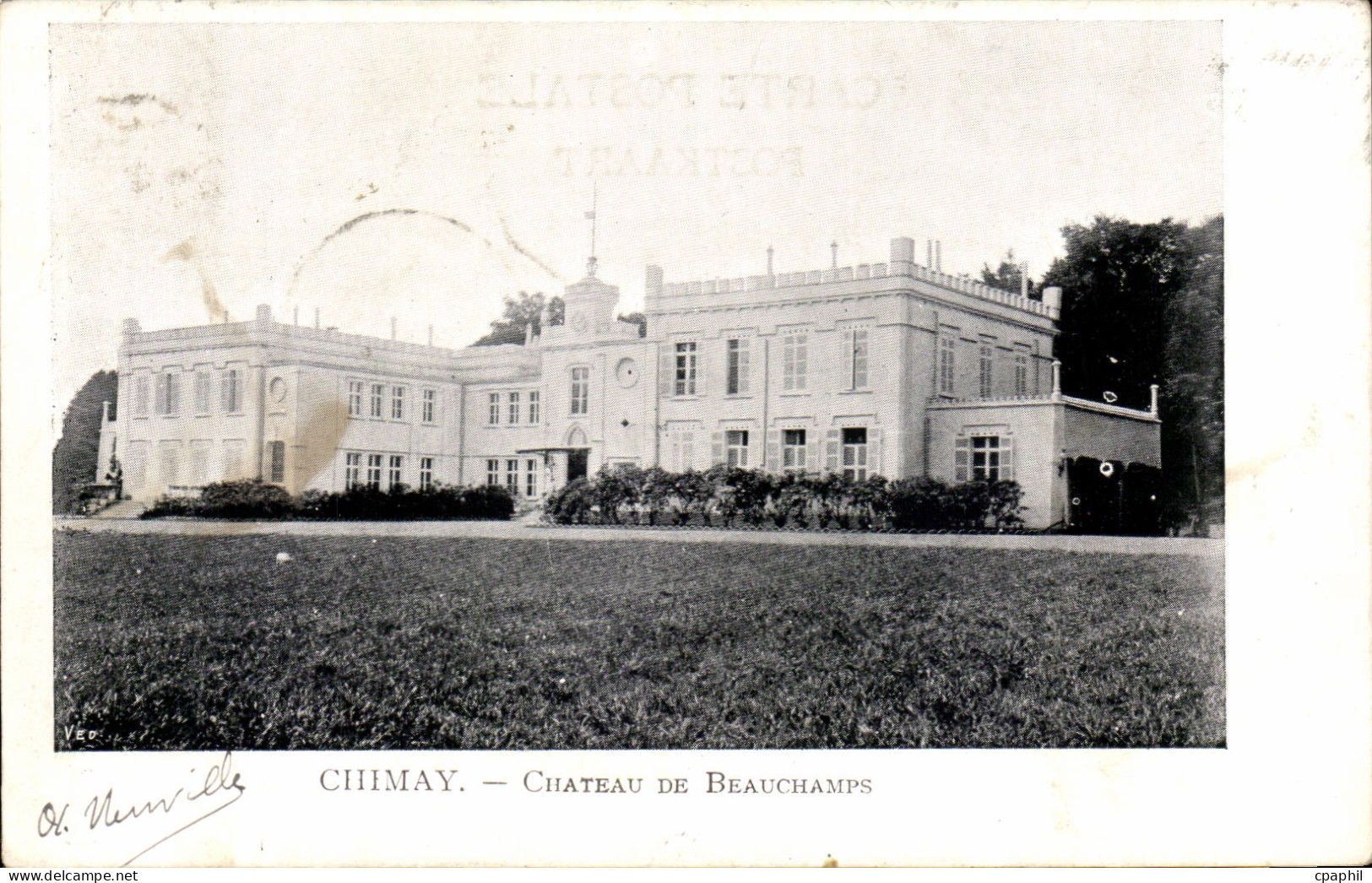 CPA Belgique Chimay Chateau de Beauchamps