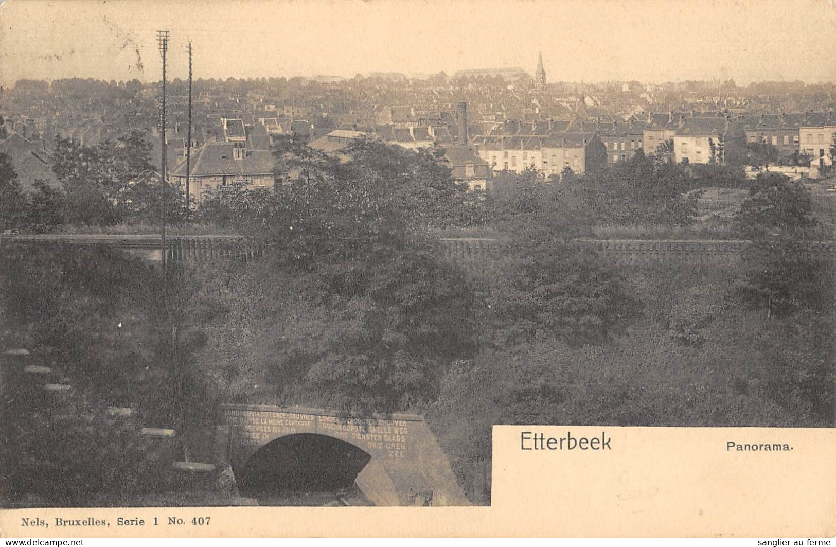 CPA BELGIQUE / ETTERBEEK / PANORAMA