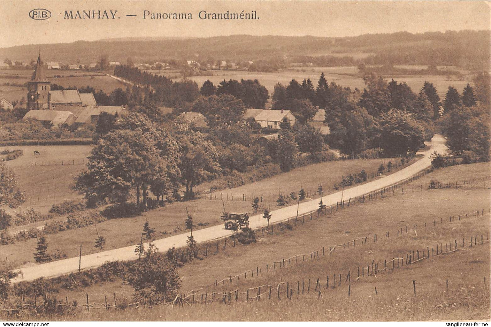 CPA BELGIQUE / MANHAY / PANORAMA GRANDMENIL