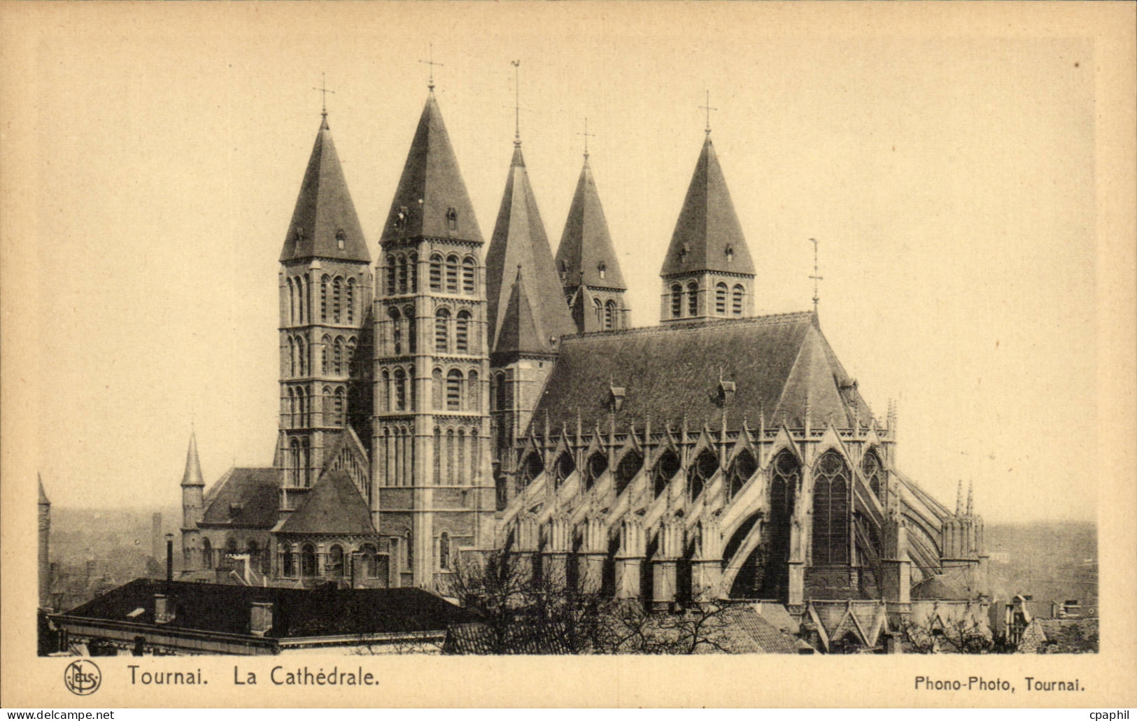 CPA Belgique Tournai La cathedrale