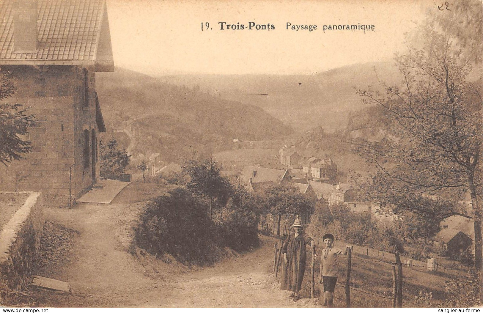 CPA BELGIQUE / TROIS PONTS / PAYSAGE PANORAMIQUE