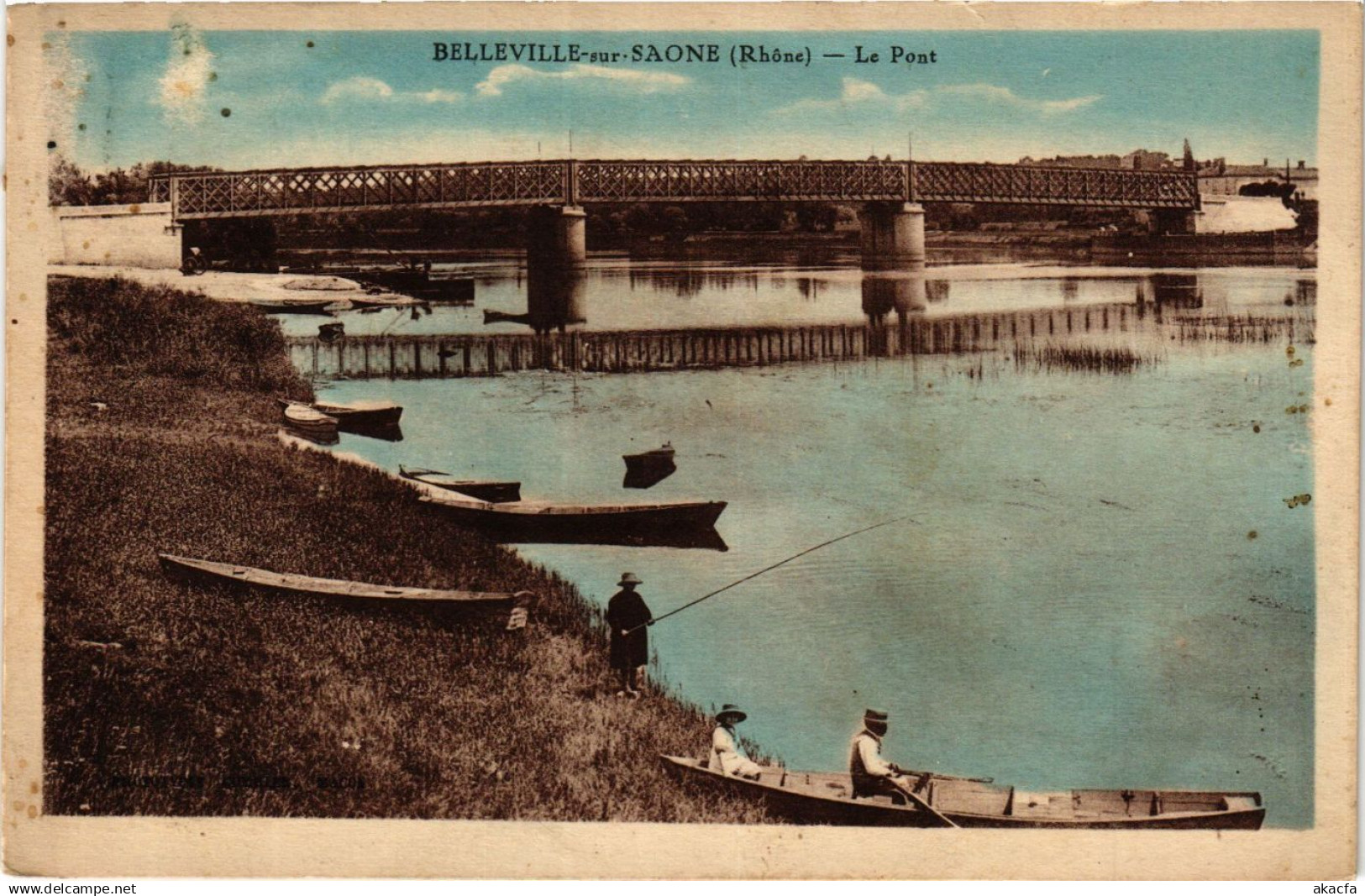CPA BELLEVILLE-sur-SAONE - Le Pont (367627)