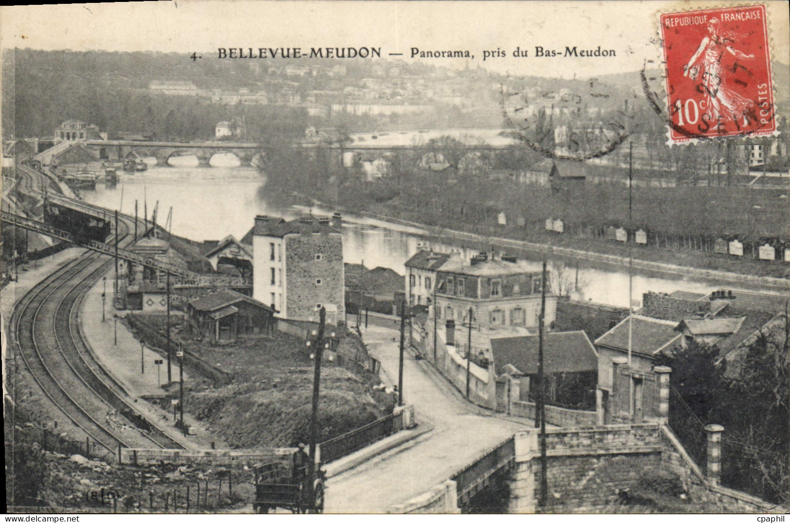 CPA Bellevue Meudon Panorama Pris Du Bas Meudon