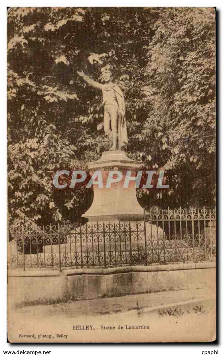 CPA Belley Statue de Lamartine