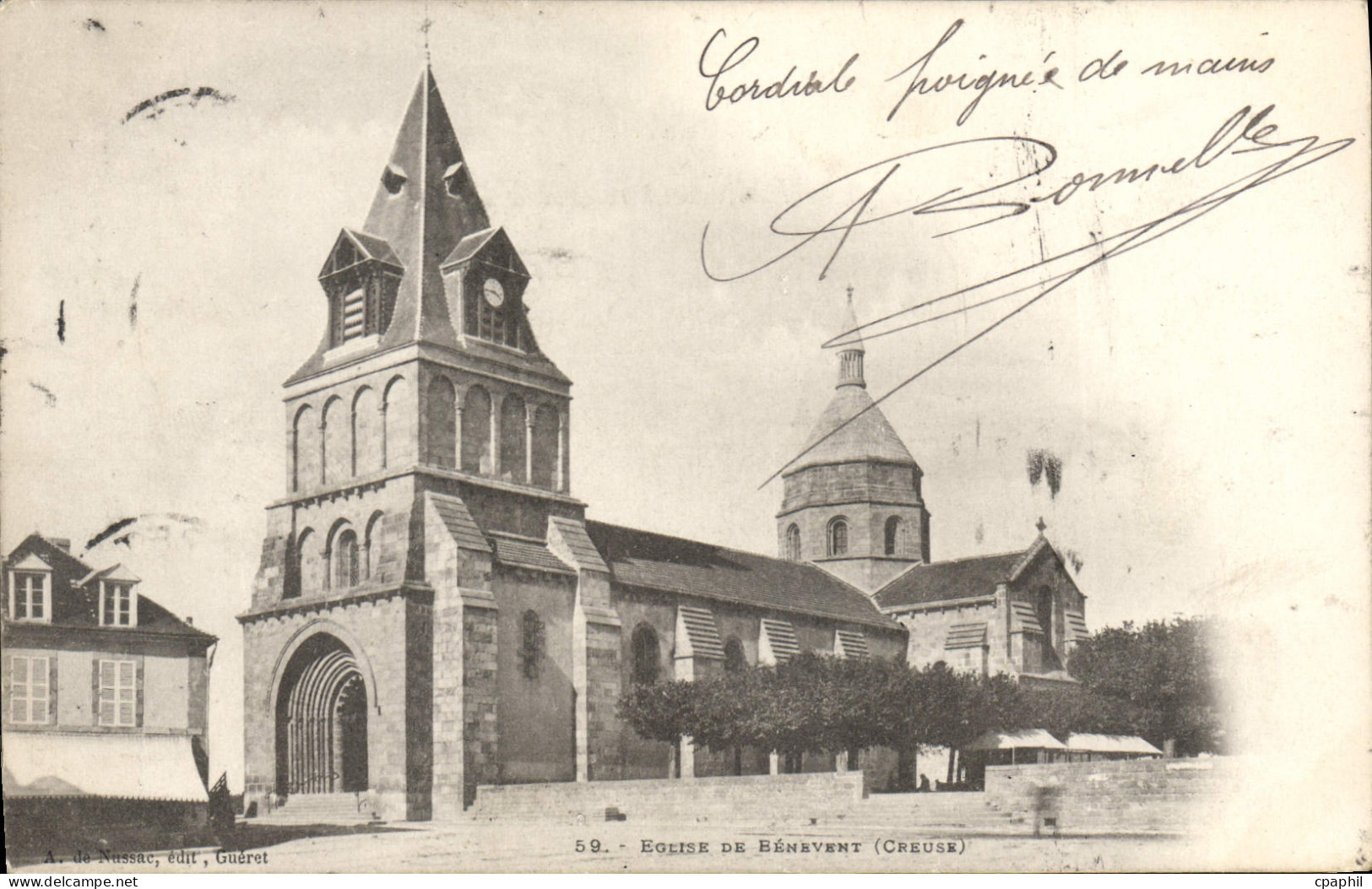 CPA Benevent Eglise