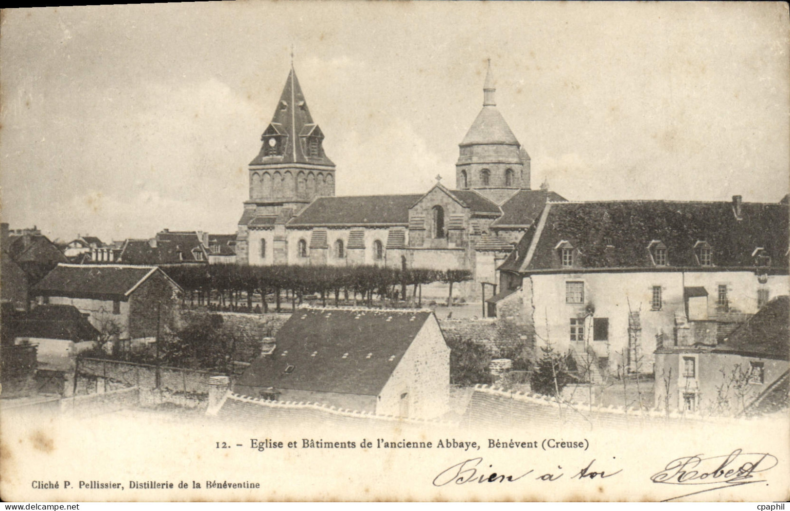 CPA Benevent Eglise Et Batiments De I'Ancienne Abbaye