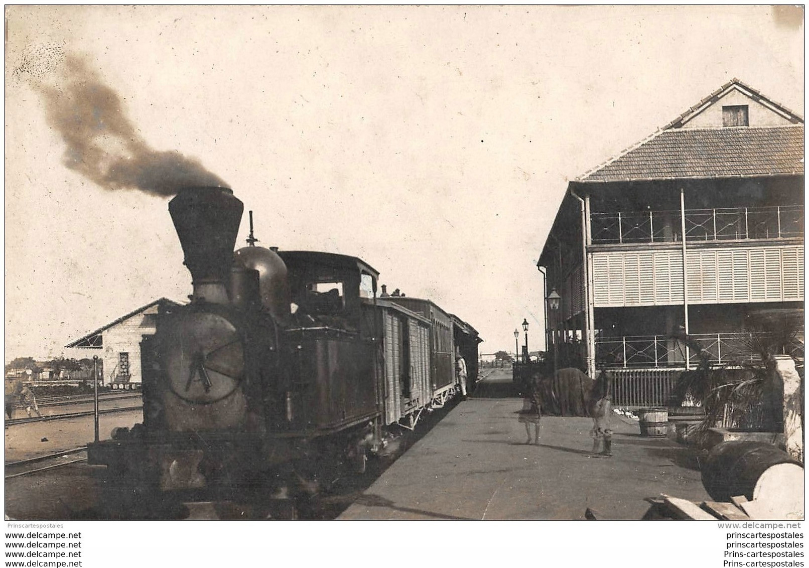 CPA Benin Cotonou carte photo la gare
