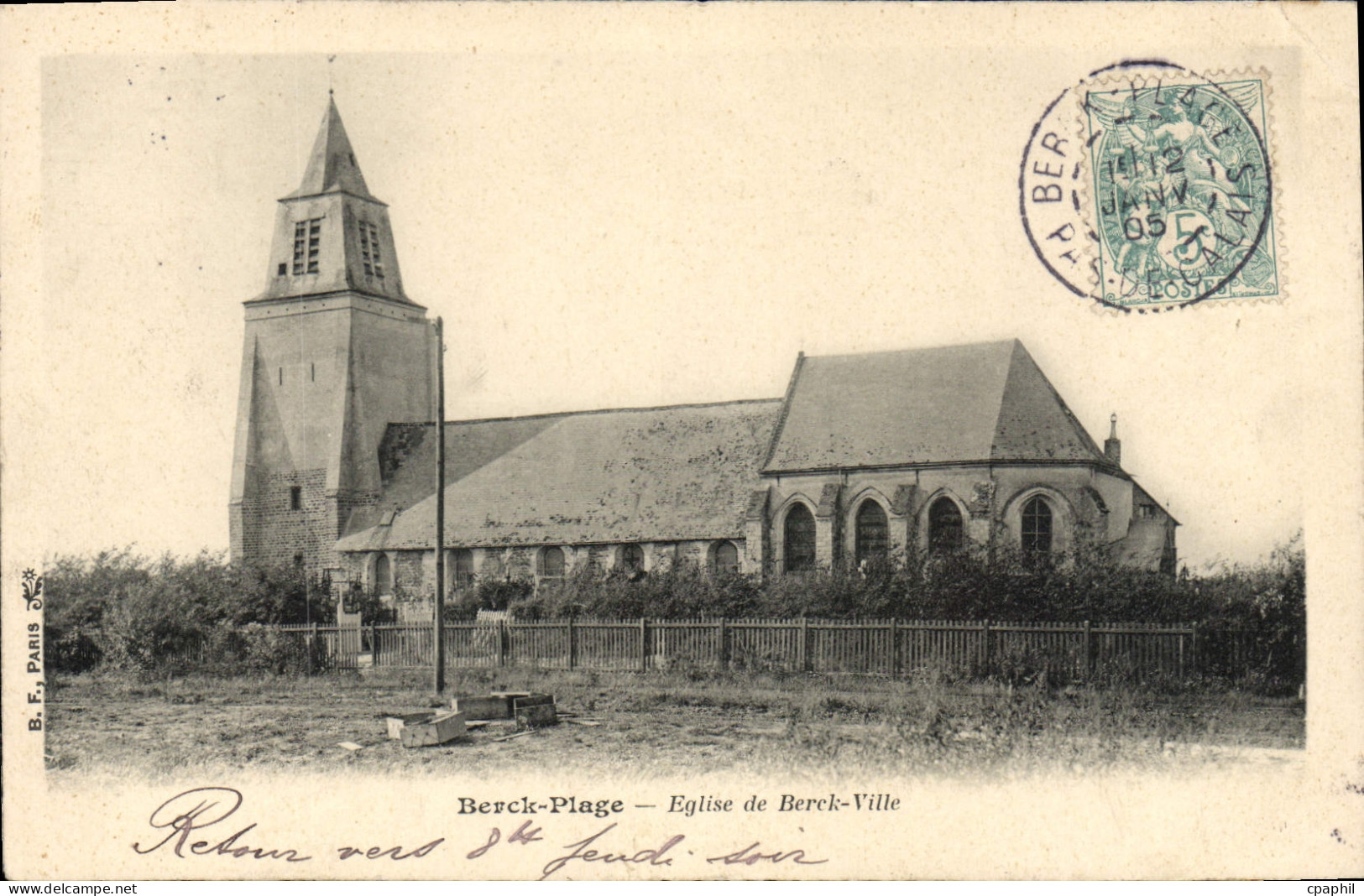 CPA Berck Plage Eglise de Berck Ville