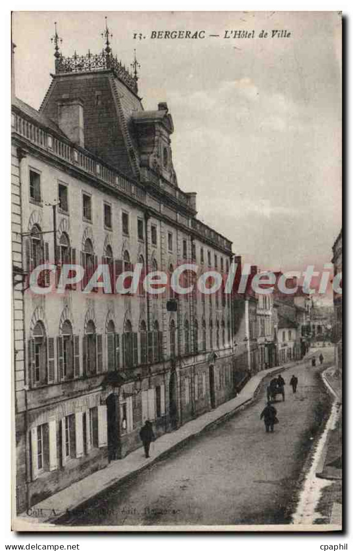 CPA BERGERAC hôtel de ville