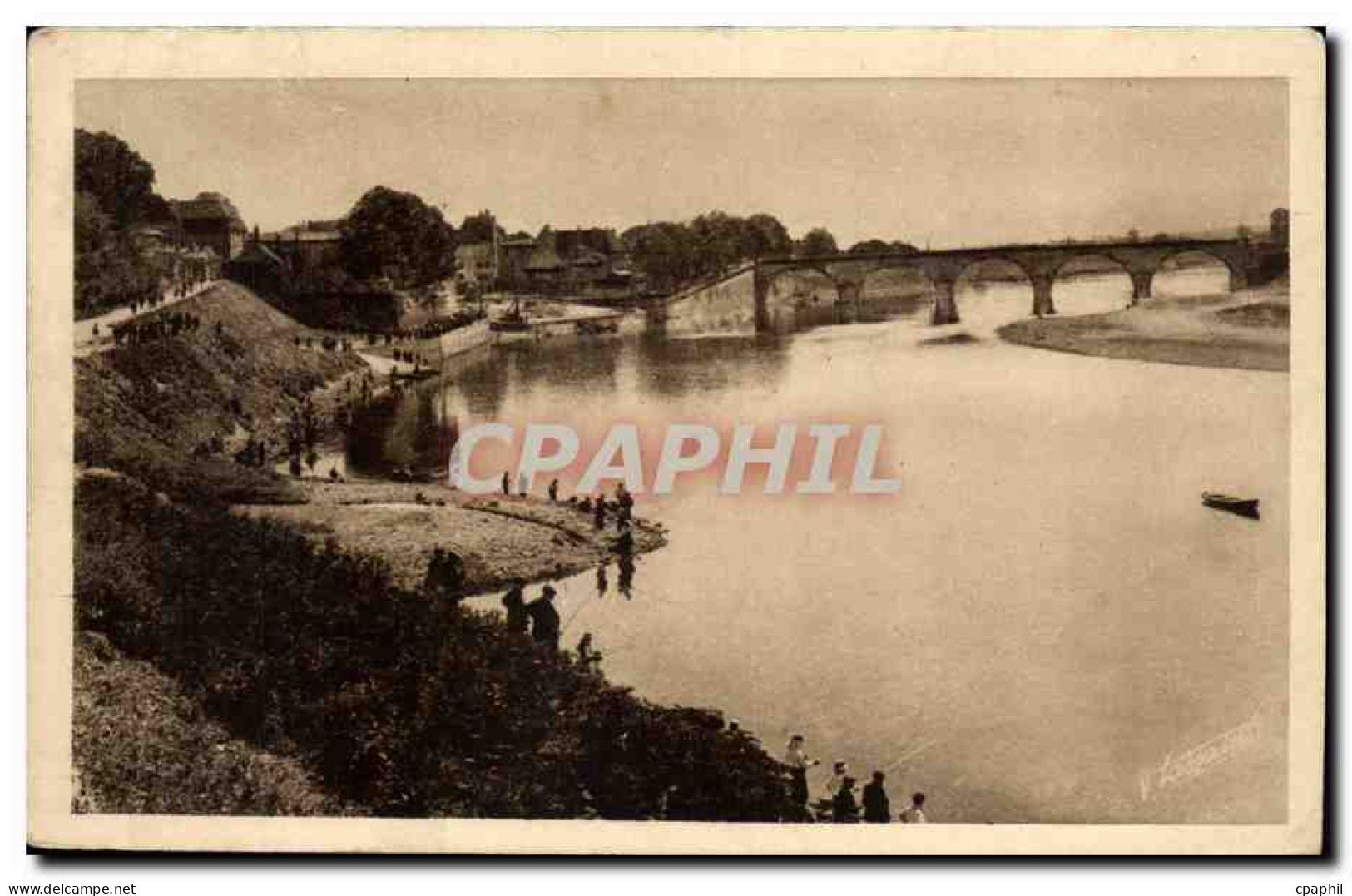CPA Bergerac Les bords de la Dordogne