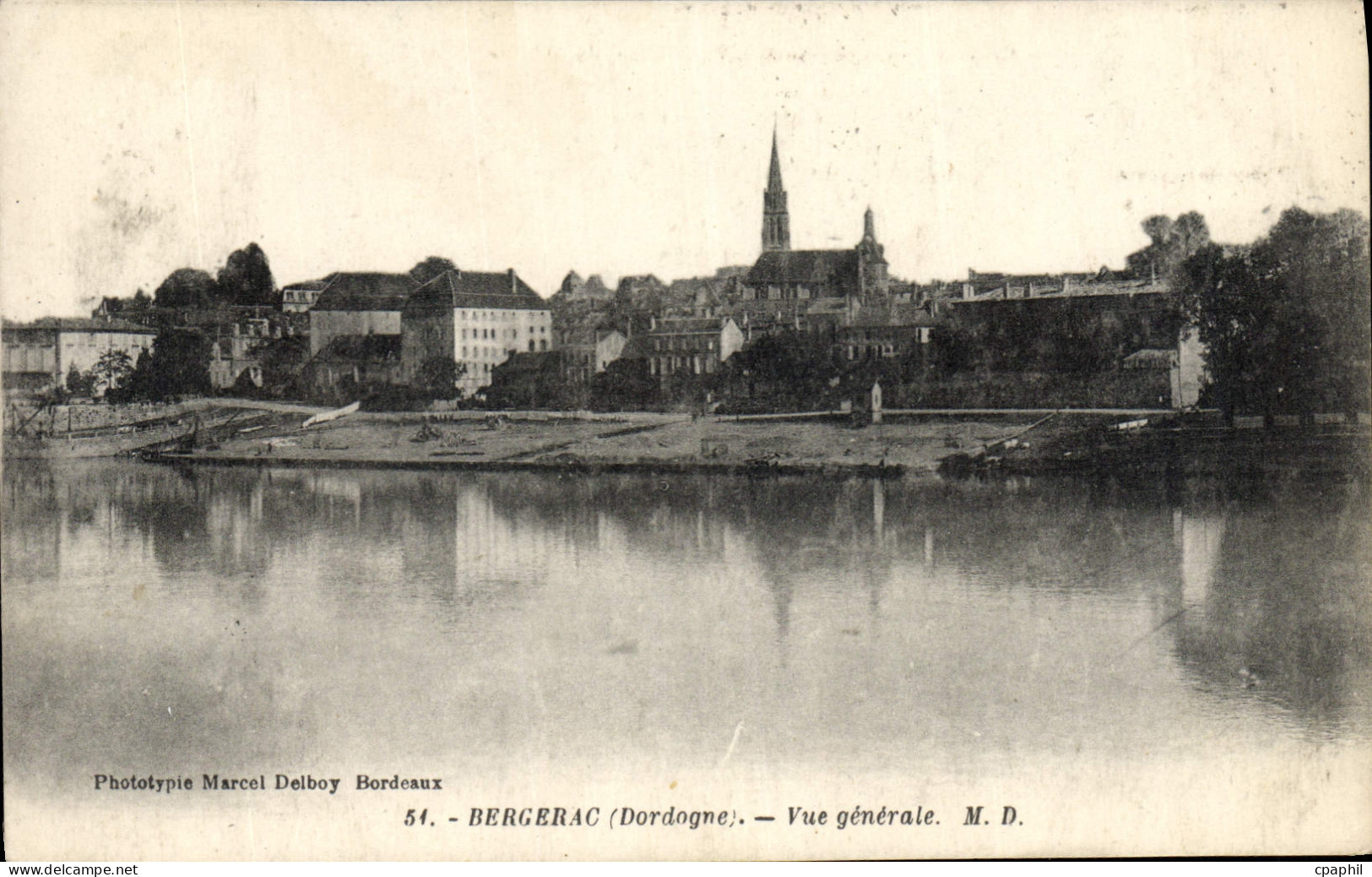 CPA Bergerac Vue Generale
