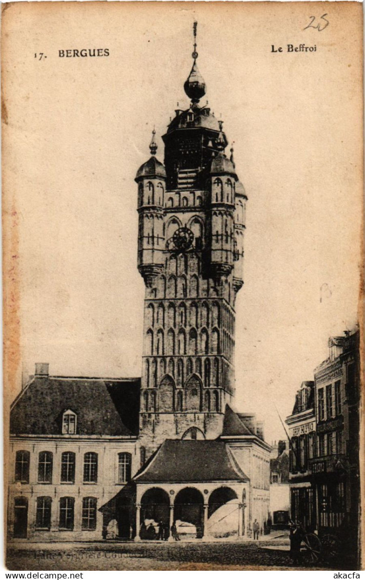 CPA BERGUES - Le Beffroi (513307)
