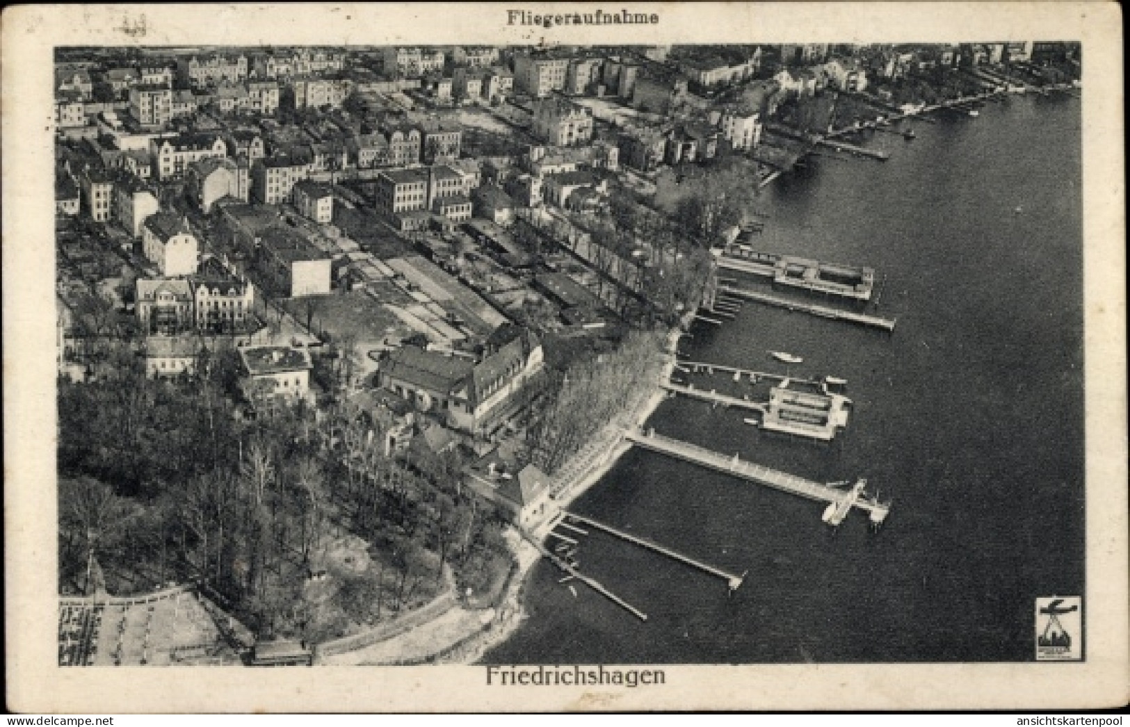 CPA Berlin Köpenick Friedrichshagen, Fliegeraufnahme, Müggelsee