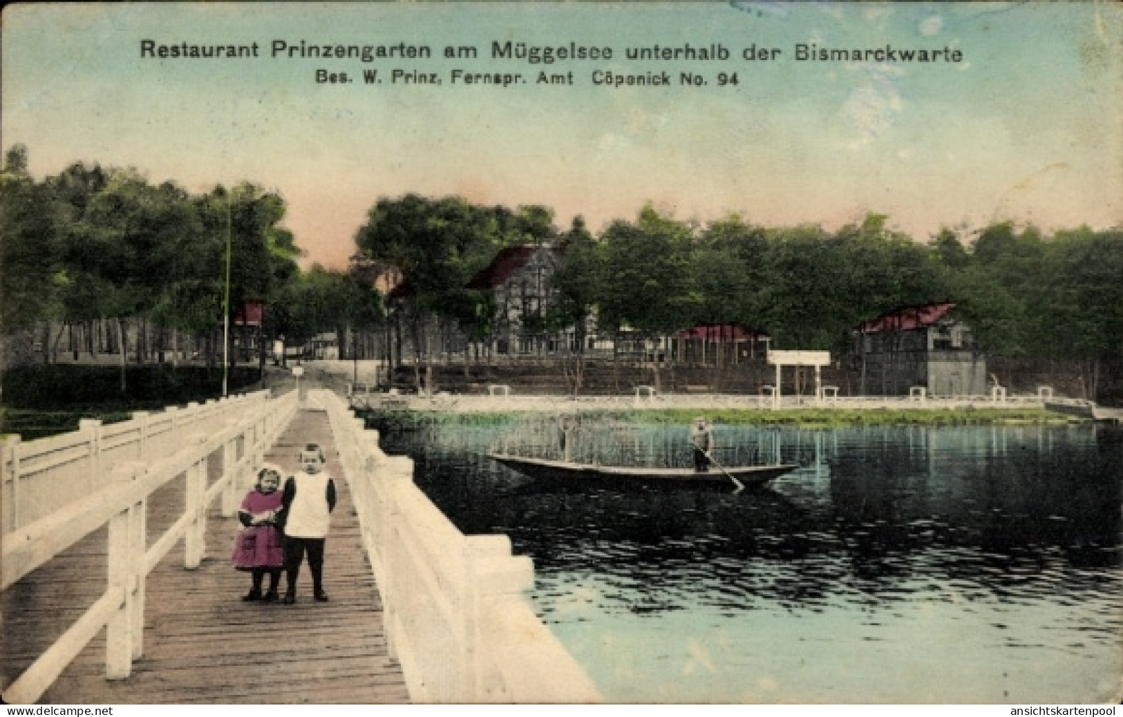 CPA Berlin Köpenick, Müggelsee, Restaurant Prinzengarten