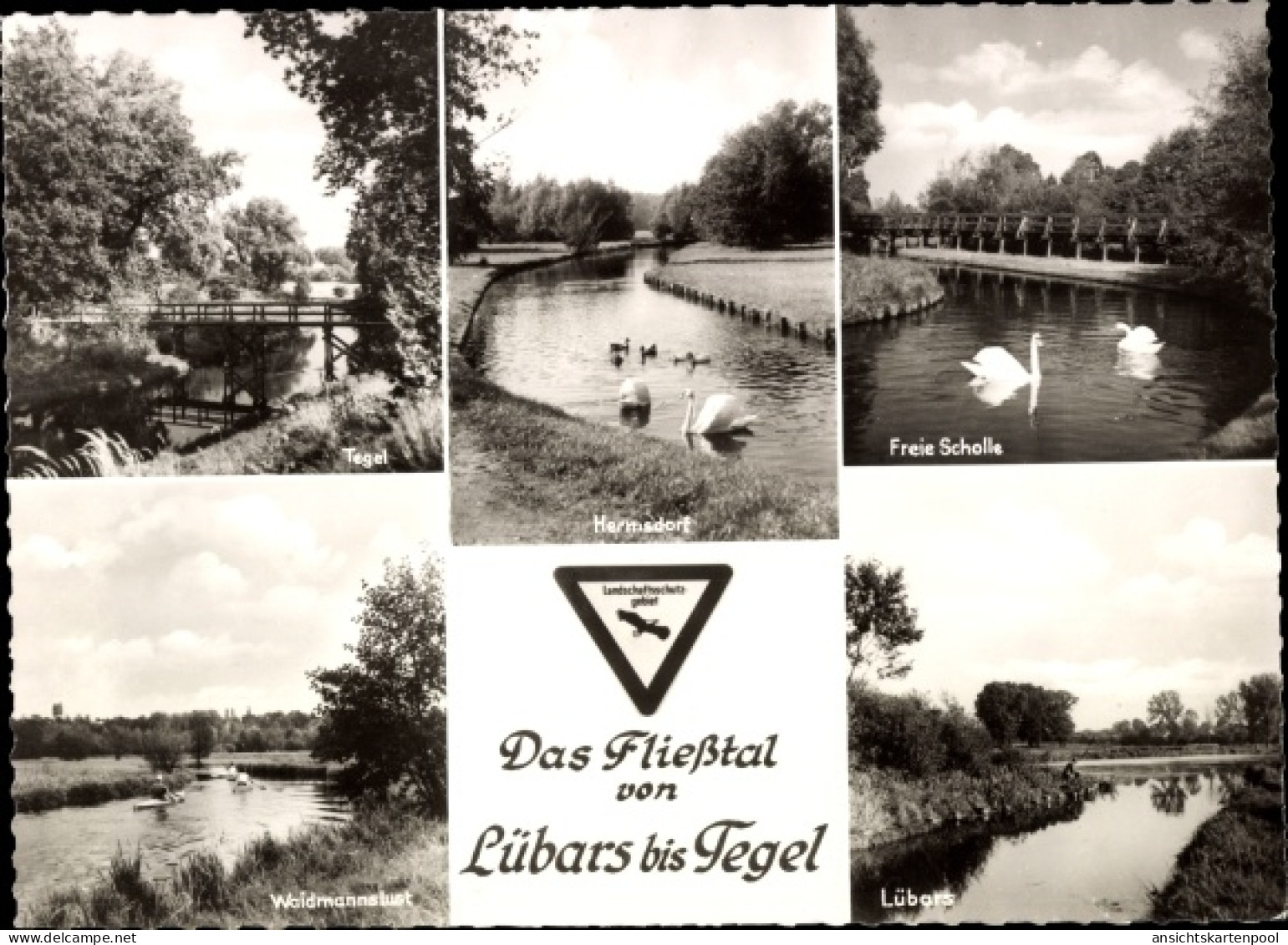 CPA Berlin Reinickendorf Lübars, Strandbad, Fließtal, Freie Scholle, Waidmannslust, Hermsdorf