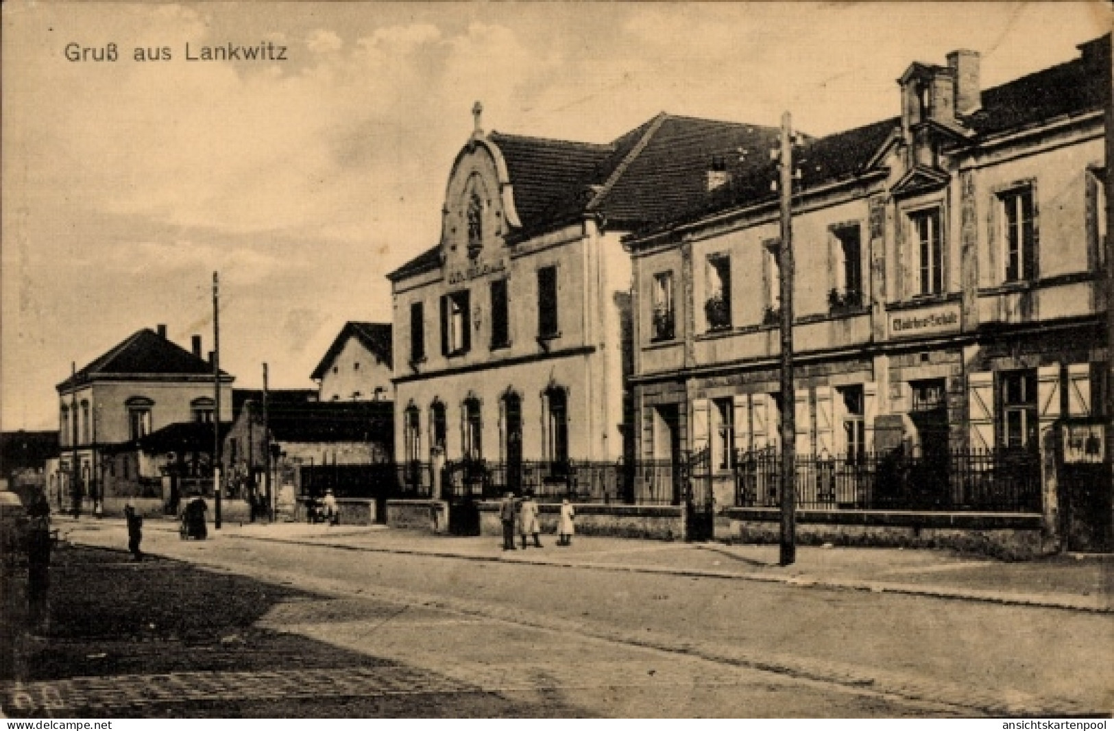 CPA Berlin Steglitz Lankwitz, Schule, Straßenpartie