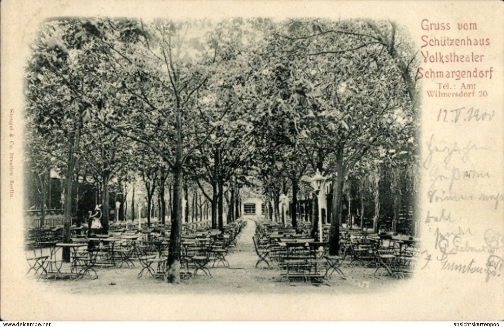 CPA Berlin Wilmersdorf Schmargendorf, Schützenhaus Volkstheater