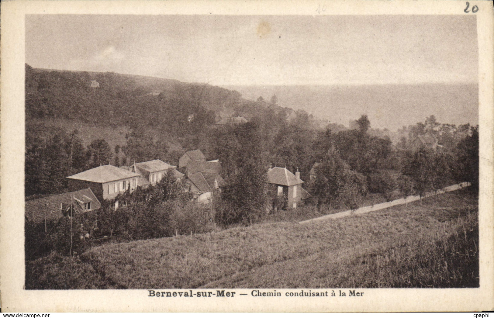 CPA Berneval Sur Mer Chemin Conduisant A La Mer