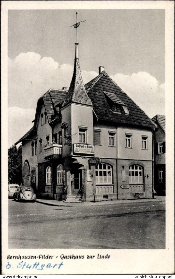 CPA Bernhausen Filderstadt Bade Württemberg, Gasthaus zur Linde