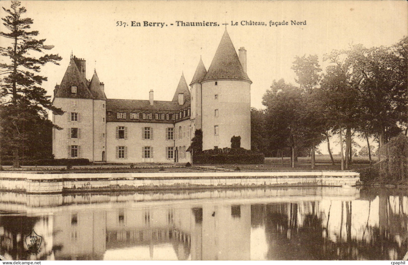 CPA Berry Thaumiers le chateau Facade Nord
