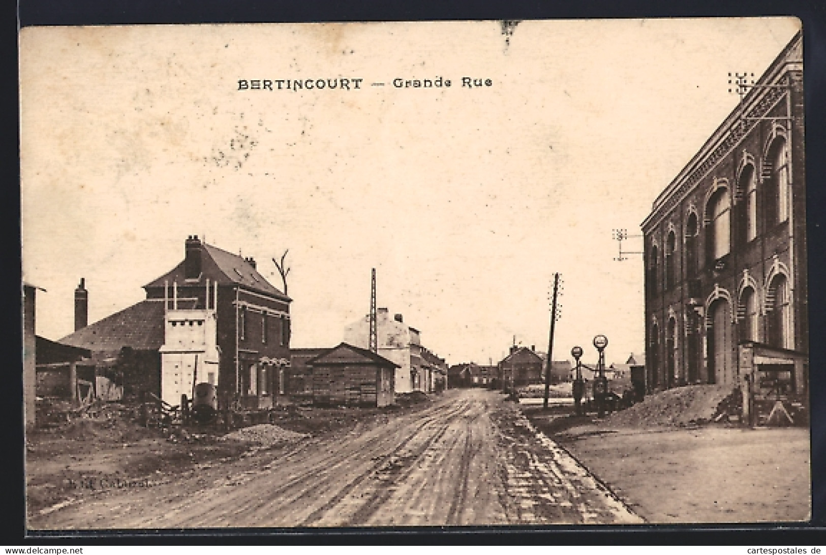 CPA Bertincourt, Grande Rue