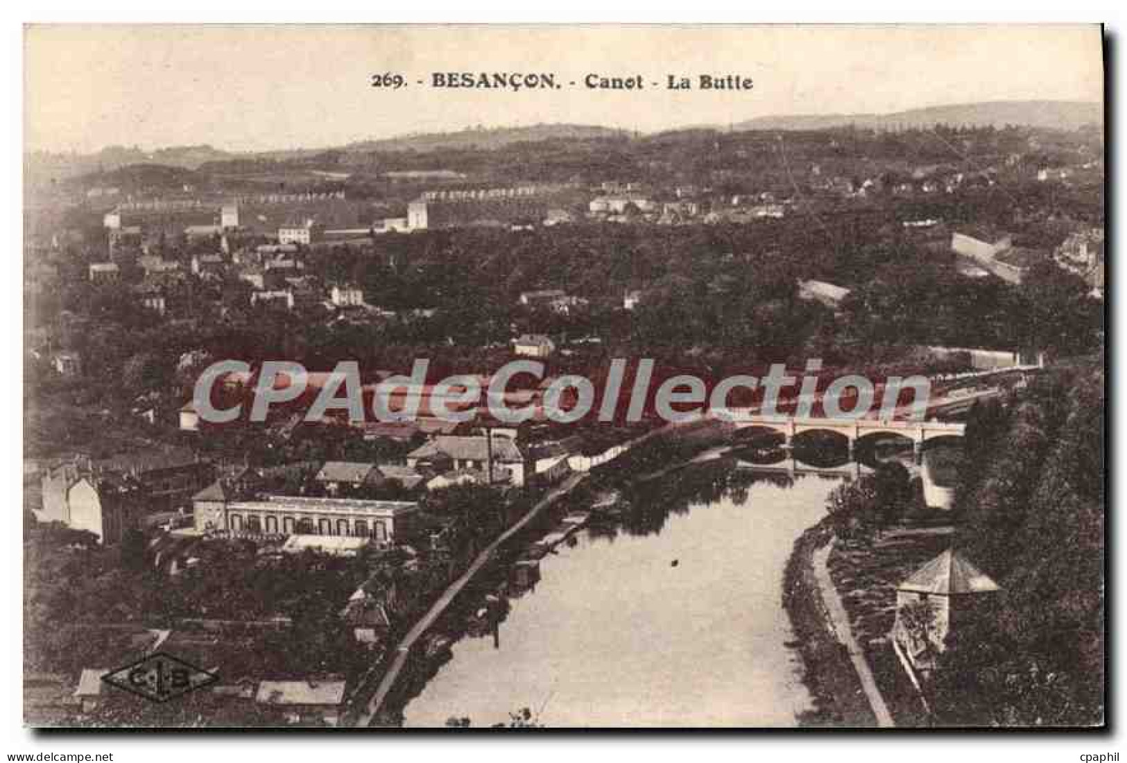 CPA Besancon Canot La Butte