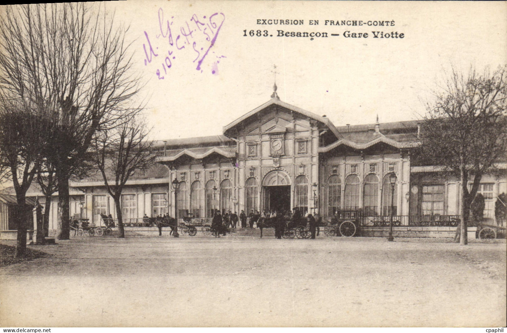CPA Besancon Gare Viotte