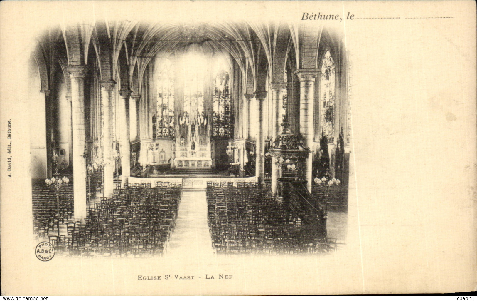 CPA Bethune Eglise St Vaast La Nef