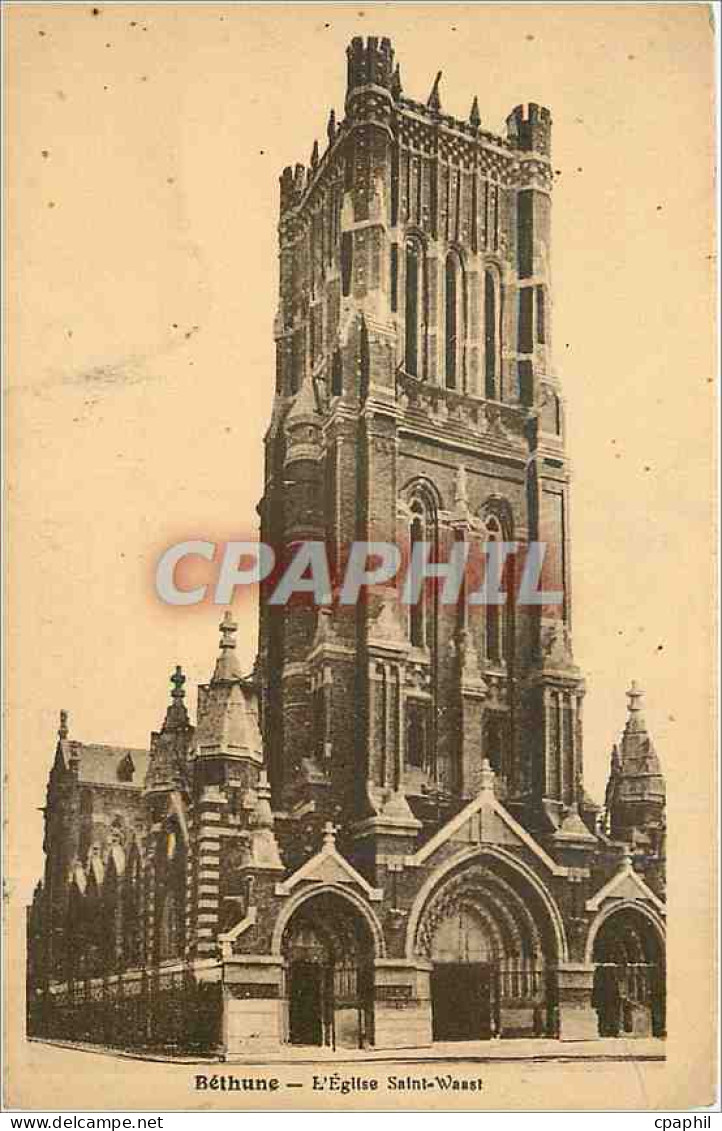 CPA Bethune l'Eglise Saint Waast