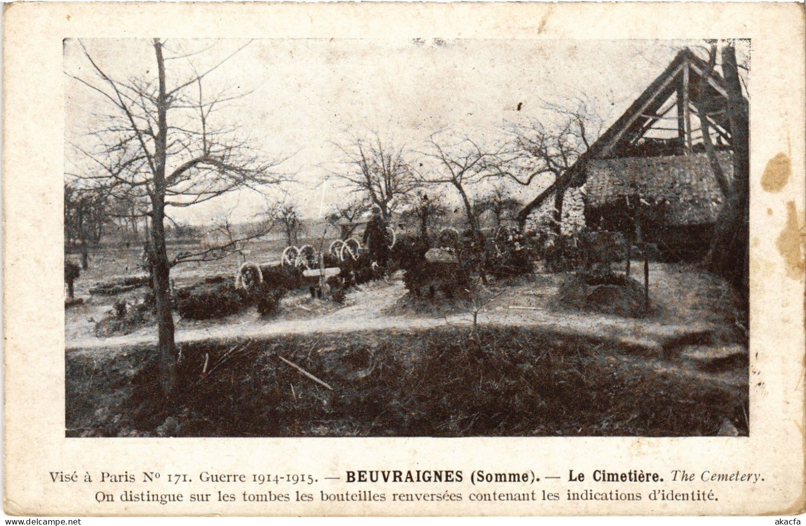 CPA Beuvraignes le Cimetiere (1497675)