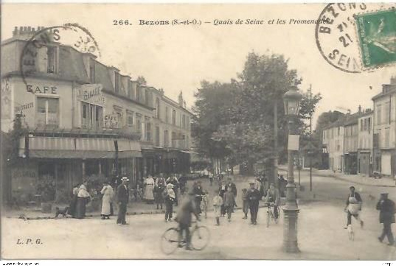 CPA Bezons Quais de Seine et les Promenades