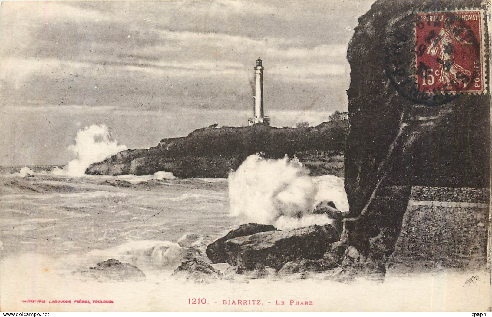 CPA Biarritz la phare