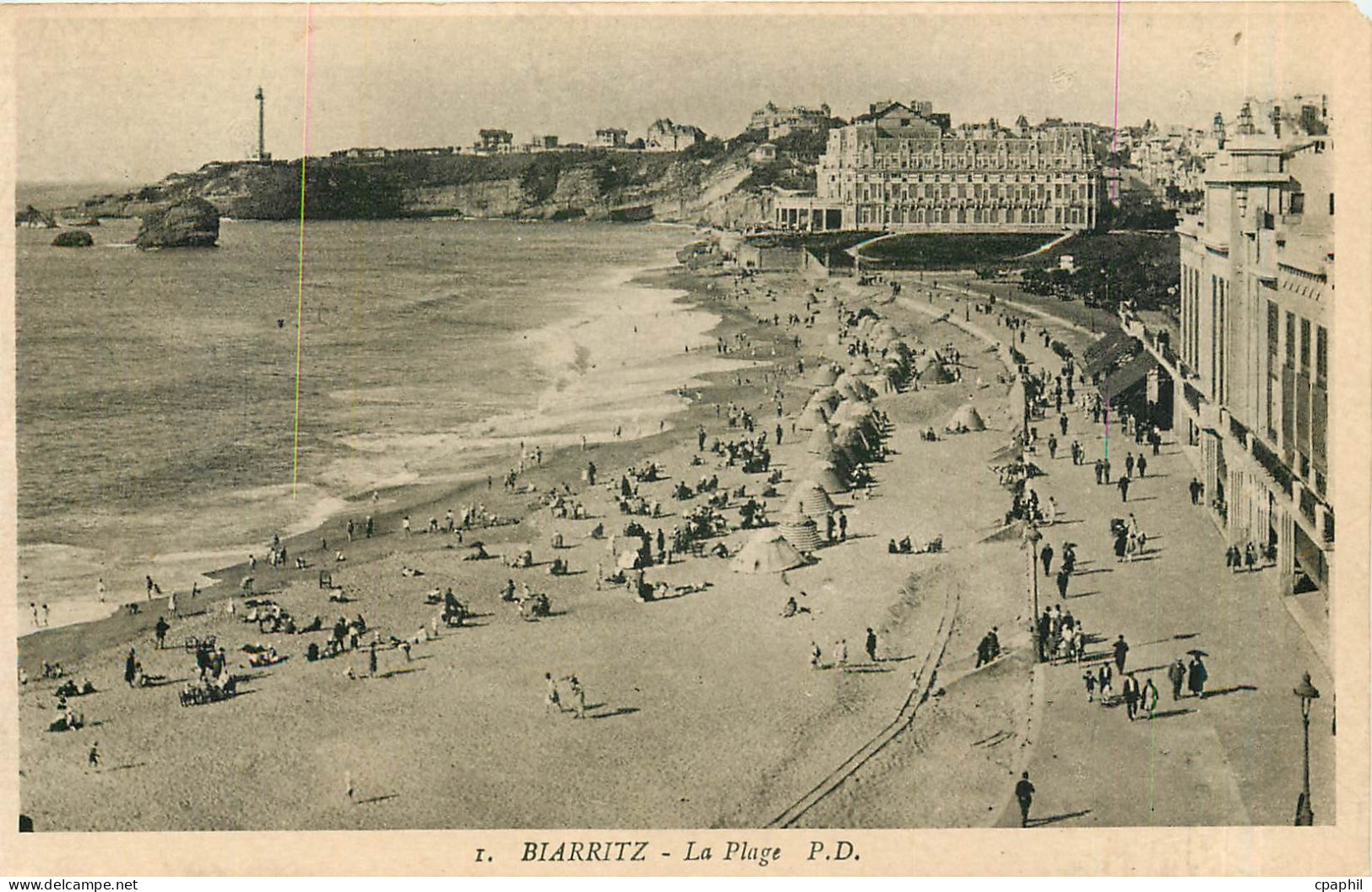 CPA Biarritz La Plage