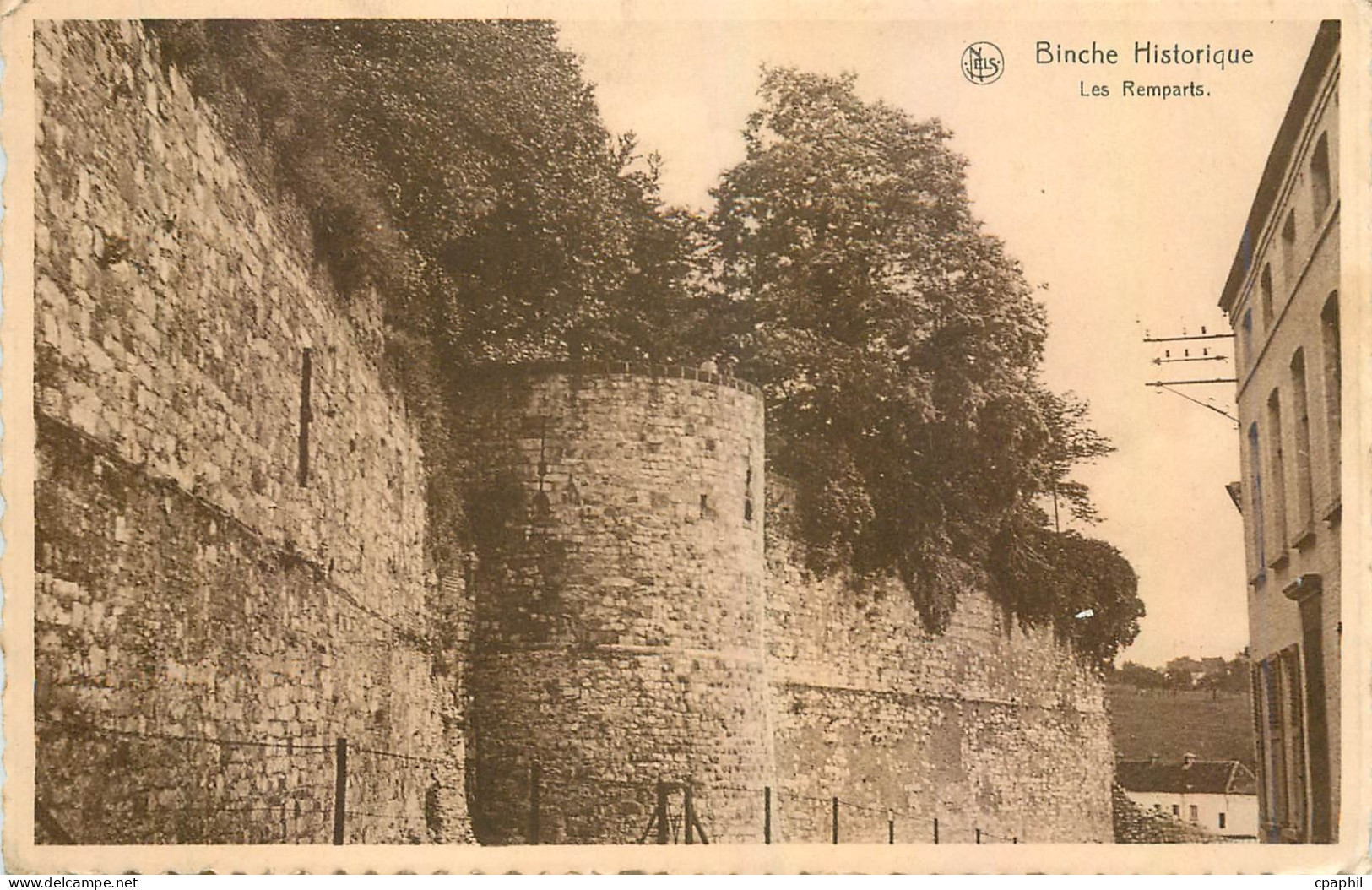 CPA Binche Historique Les Remparts