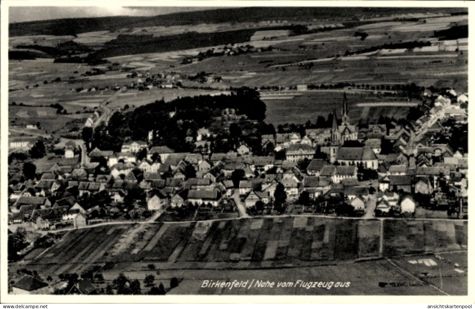 CPA Birkenfeld an der Nahe, Fliegeraufnahme