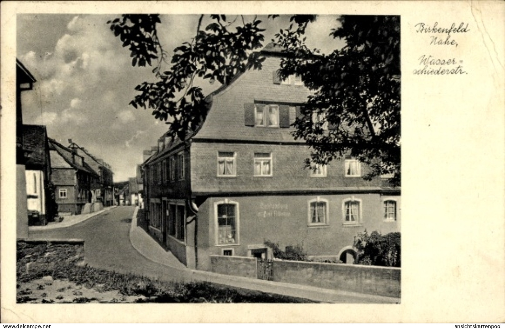 CPA Birkenfeld Nahe, Buchhandlung August Fillmann