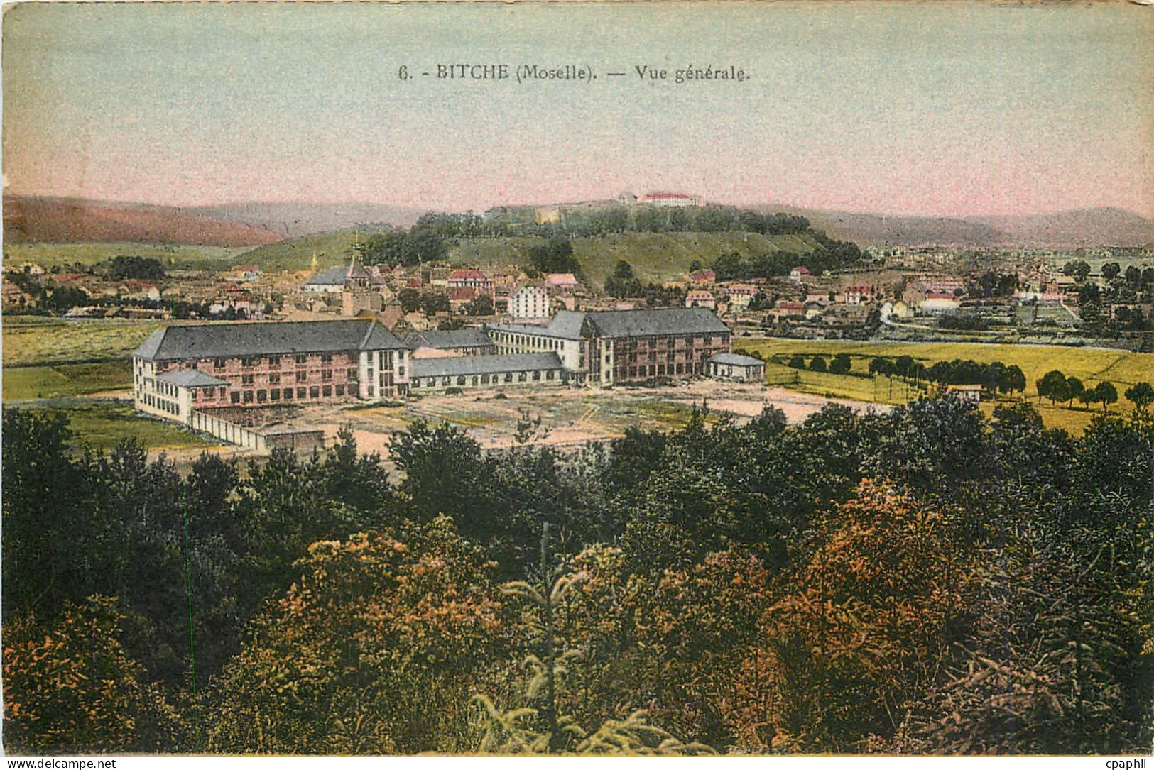 CPA Bitche Moselle Vue Generale Militaria