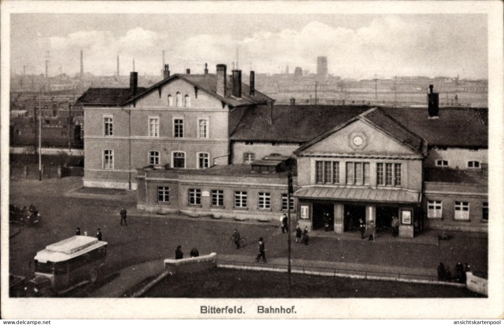 CPA Bitterfeld in Saxe Anhalt, Bahnhof