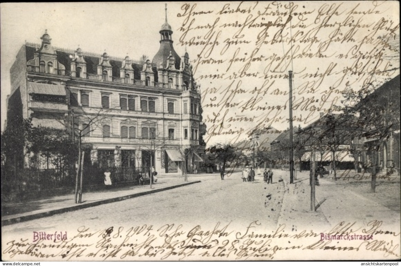 CPA Bitterfeld in Saxe Anhalt, Bismarckstraße