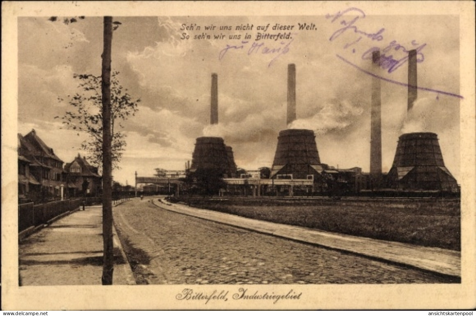 CPA Bitterfeld in Saxe Anhalt, Industriegebiet