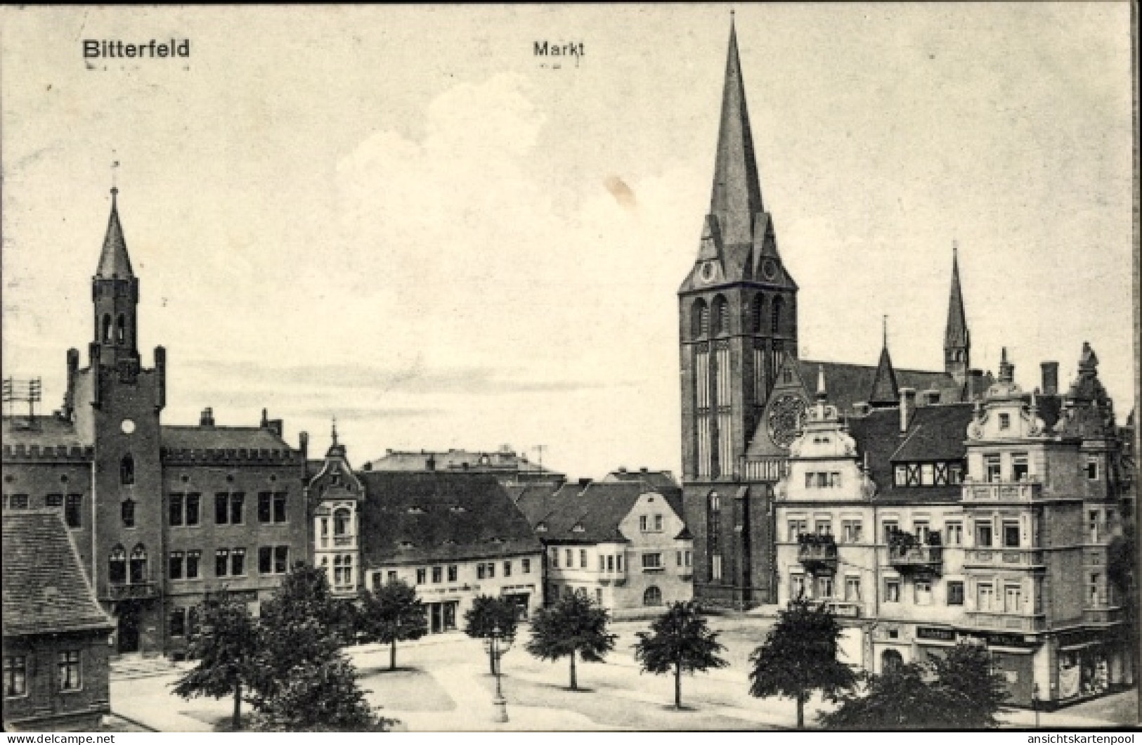 CPA Bitterfeld in Saxe Anhalt, Markt