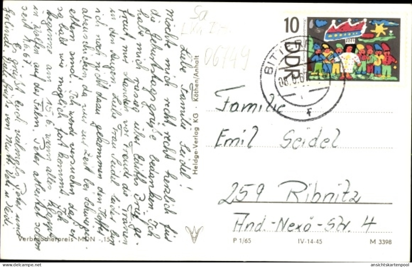 CPA Bitterfeld in Saxe Anhalt, Marktplatz