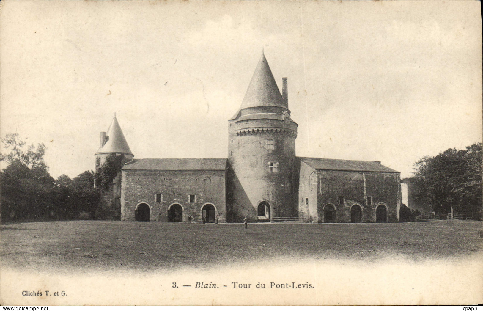CPA Blain Tour du Pont Levis