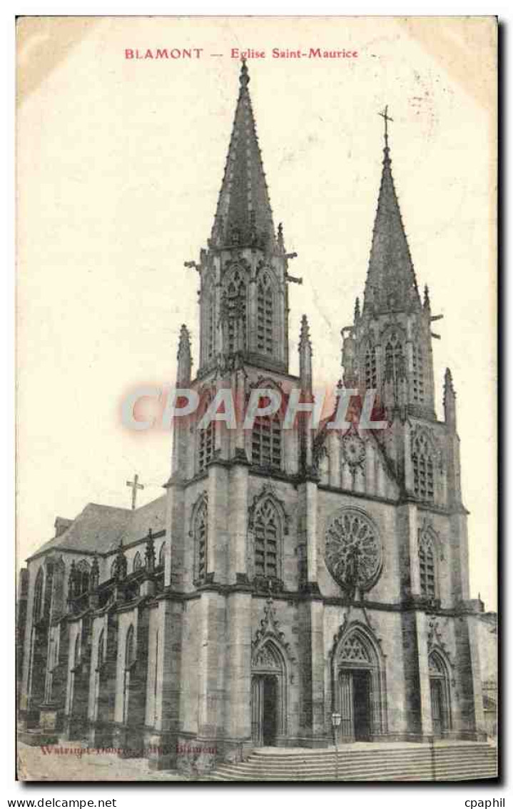 CPA Blamont Eglise Saint Maurice