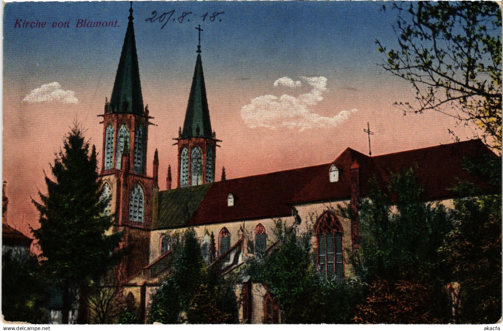 CPA Blamont Kirche (1471088)