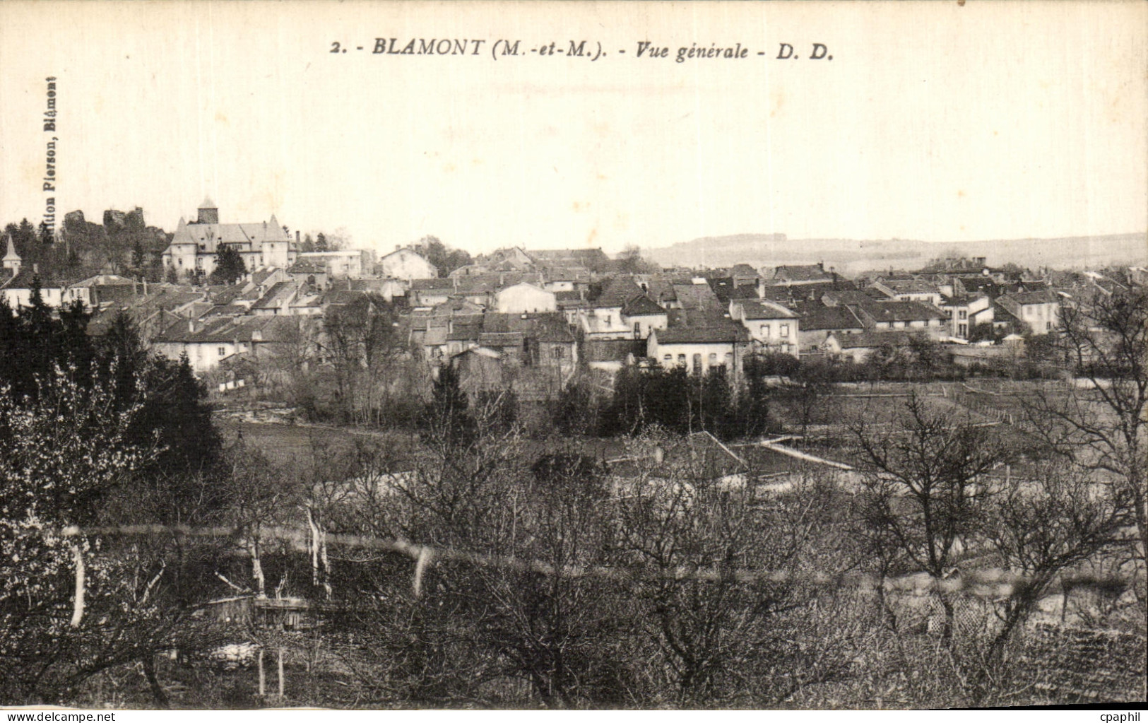 CPA Blamont Vue Generale