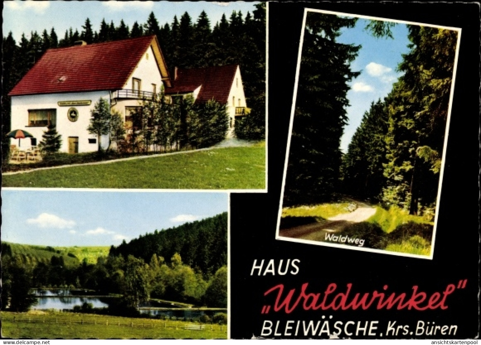 CPA Bleiwäsche Bad Wünnenberg in Westfalen, haus Waldwinkel