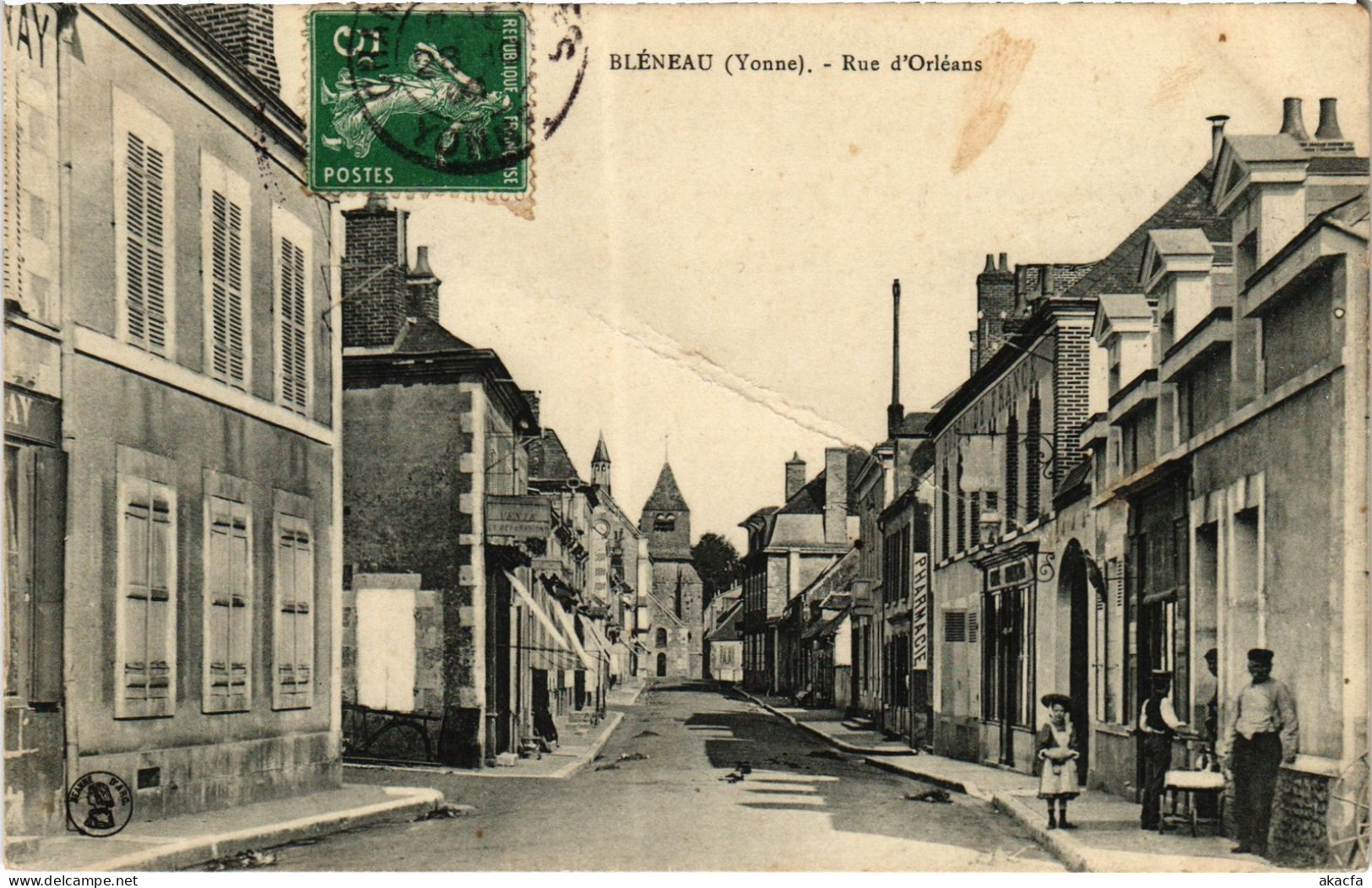 CPA Bleneau Rue d'Orleans (1478657)